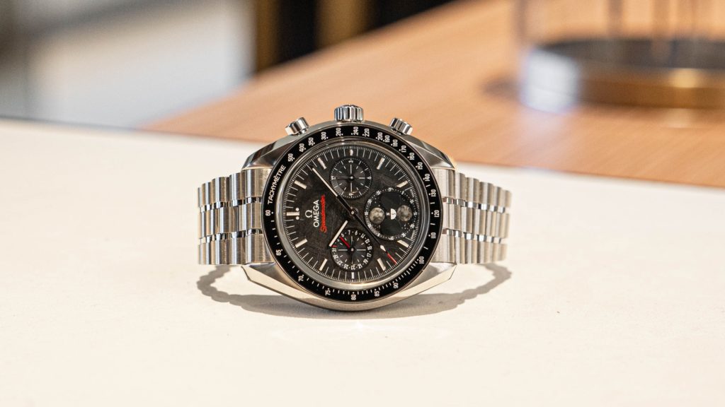 OMEGA Speedmaster Moonphase Black Meteorite Dial Artworth