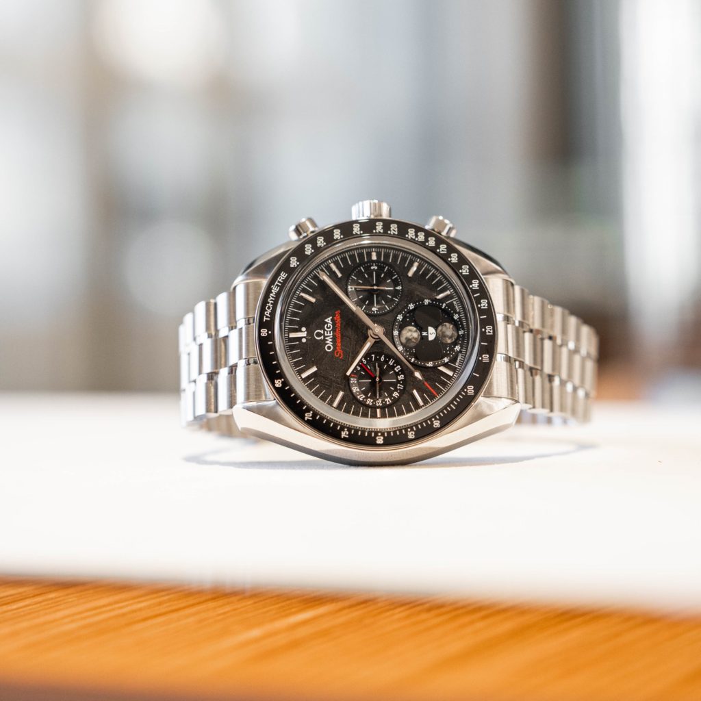 OMEGA Speedmaster Moonphase Black Meteorite Dial Artworth