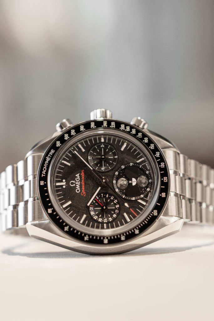 OMEGA Speedmaster Moonphase Black Meteorite Dial Artworth