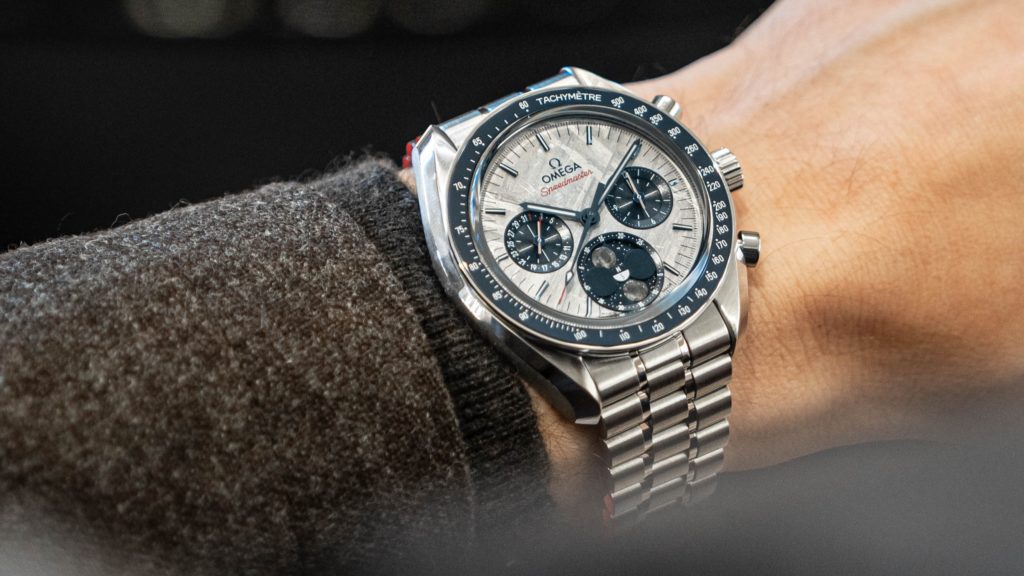 OMEGA Speedmaster Moonphase Grey Meteorite Dial Artworth