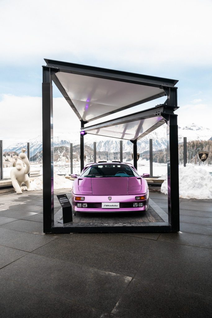 THE ICE St. Moritz Artworth Classic Cars Concours of Elegance Lamborghini Diablo